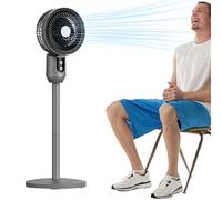 Oscillate Fan - Floor Fan, High Power Standing Fans | Quiet Cooling with 3 Speeds, Adjustable Height Air Circulator Oscillating for Home, Office, Use