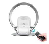 Oscillating Bladeless Fan, 3 Speed Portable Table & Wall Mount Cooling Fan with Timer for Home, Office, Bedroom, Personal Use - Quiet Operation