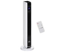HOMCOM Ceramic Space Heater Indoor Tower Heater with Oscillation Remote Control Timer