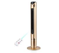 Oscillating Cooling Tower Fan Air Conditioner, 3 Speed 3 Wind Mode Swing Head Rotating Oscillation Silent Tower Fan, 7.5 Hour Timer and Remote Control, 50W, White, Rose Gold, Gold