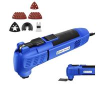 Oscillating Multi-Tool, 280W 22000RPM Electric Corded Multi Tool with 15PCS Accessory Set Kit, Quick-fit Blade Design, Auxiliary Handle for Sanding, Cutting, Scraping, Grinding