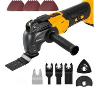 Oscillating Multi Tool Fits for Dewalt 20V Battery, 6 Variable Speed Brushless Oscillating Saw, Cordless Oscillating Tool with 21 Accessories for Cutting Sanding, 8500-21000RPM (Tool Only)