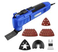 Oscillating Multi Tools with Saw Blade, Sanding Paper, Quick-fit Blade Design, 0-22000RPM Powerful Brushless Motor Electric Corded Multi Tool 3°Oscillation Angle Soft-Grip Oscillating Saw for Cutting