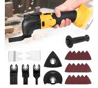 Oscillating Multitool for Dewalt 20V Battery (Without Battery), Cordless Oscillating Tool with 22 Accessories, 6 Variable Speeds und 8500-21000 RPM, Multifunction Tool for Scraping Cutting Sanding