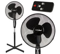 Oscillating Pedestal Fan Floor Standing Silent Cooling Adjustable Remote 120cm