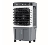 Oscillating Portable Evaporative Cooler, 3 Speed Quiet Swamp Fan with Large Dual Water Tank, Energy Efficient Air Circulator for Patio, Garage, Outdoor