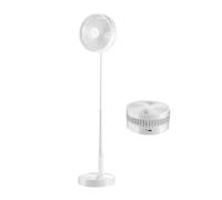 Oscillating Portable Fan- 4-Speed Foldable Storage Design System, Stable Base Structure, Powerful Airflow Build, Home Cooling Accessory | Standing Fan-For Indoor Outdoor Use In Living Rooms Kitchens