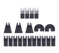 Oscillating Saw Blade Set, 20Pcs Universal Quick Release Cutting Tool for Wood Metal - High Carbon Steel and Bi Metal, Broad Compatibility for Multi - Brand Use