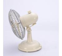Oscillating Small Fan Retro 2-Speed USB/AA Battery Powered Desk Fan 5.7inch Table For Work Office Dormitory Table Small For Bedroom Home Metal Usb