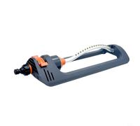Oscillating Sprinkler with 19 Holes for Large Lawn, Adjustable Swing Irrigation System with Aluminum Alloy Pipe, Rustproof Garden Watering Device for Yard Cooling(A)