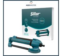 Oscillating sprinkler with 20 nozzles, irrigation 90°-180°, universal...