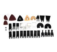 Oscillating Tool Blades Kit, High Carbon Steel Multitool Saw Blades, 50PCS - Durable Wear, Versatile Cutting for Wood and Metal