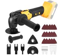 Oscillating Tool,Oscillating Multi Tools with 4000mAh Battery, Quick Change System,Angle 4 Degrees,for Cutting, Sanding and Grinding, Saw Quick Change/Brushless Motor/LED Light