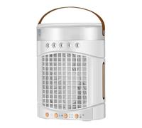 Oscillating Tower Fan With Misting Feature 3 Speed Setting 600ml Water Tanks Bladeless Desk Fan For Home And Office Humidifying