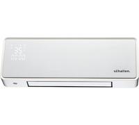 Oscillating Wall Mounted Over Door PTC Heater with LED Digital Display - WHITE