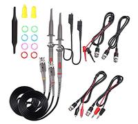 Oscilloscope Clip Probes, 2PCS P6100 100MHz Oscilloscope Probe Clip Scope with BNC to Minigrabber Test Lead Kit 10:1 and 1:1 Switchable