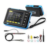 Oscilloscope DSO152, Handheld Digital Oscilloscope Kit, Portable Automotive Oscilloscope with 200KHz Bandwidth, 2.5MS/s High Sampling Rate, Auto/Normal/Single Trigger Function, PWM Output (Blue)