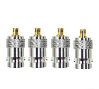 Oscilloscope Probe Adapter for DSO-TC2 TC3 100MHz P6100 Clip-On High Voltage Test Tool Silver(4pcs)