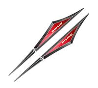 OscitY 2PCS Car Metal Logo side knife Emblem, For Nis-san GTR GT-R NISMO R35 Badge Sticker Premium Replacement Emblems Auto Styling Decoration Accessories,B/Red-Black