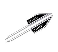 OscitY 2PCS Car Metal Logo side knife Emblem, For Nis-san JUKE Badge Sticker Premium Replacement Emblems Auto Styling Decoration Accessories,A/Black