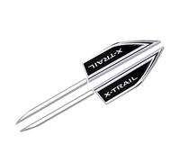 OscitY 2PCS Car Metal Logo side knife Emblem, For Nis-san X-TRAIL XTRAIL T30 T31 T32 Badge Sticker Premium Replacement Emblems Auto Styling Decoration Accessories,A/Black