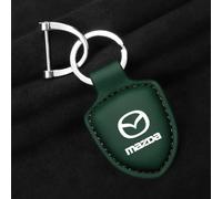 OscitY Car Leather Keychain Key Rings,For mazda 3 bk 6 gg gh gj cx3 cx5 cx30 cx7 cx8 cx9 mx5 rx8 skyactive Keyring Replacement Rotatable Anti Lost Detachable Fashion Gift Family Present,D/Green-F