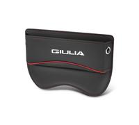 OscitY Car Leather Seat Gap Filler Organiser, For Alfa Romeo Giulia Storage Console Side Pocket Multifunctional Car Seat Accessories,A/Black