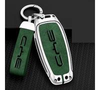 OscitY Car Zinc alloy Key Shells,For BYD Frigate Destroyer Seal Dolphin Seagull Key Cover Remote Case water proof Anti-scratch dust-proof protective Accessories,C/Green-silver