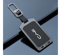 OscitY Car Zinc alloy Key Shells,For BYD Han ev Qin Song pro NFC Han dm Key Cover Remote Case water proof Anti-scratch dust-proof protective Accessories,A/Black-gun color