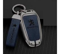 OscitY Car Zinc alloy Key Shells,For Peugeot 408/4008/308/3008/E2008/508L/307 Key Cover Remote Case water proof Anti-scratch dust-proof protective Accessories,C/Blue-gun color