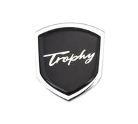 OscitY Car zinc alloy Logo Emblem, For MG MG6 Trophy Badge Sticker Premium Replacement Emblems Auto Styling Decoration Accessories,A/Silver