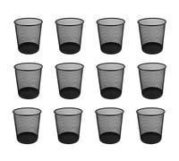 Osco 27.5cm Mesh Waste Bin - Black (Pack of 12)