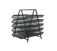 OSCO Wire Mesh 5 Tier Letter Tray A4/Foolscap Portrait Graphite
