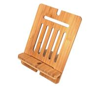 OSCO Bamboo Tablet Holder | iPad Holder | Phone Stand | Book Support | Document Mount | Adjustable Angle | Use in Portrait or Landscape | H19 x W16.5 x D15 cm |