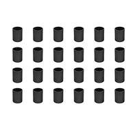 Osco Black Faux Leather Pen Pot 24 Pack, Desk Tidy Pencil Holder, Office Organiser, Makeup Brush Holder, Stationery Storage, Cosmetics Pot, Home Office Accessories, Compact Desk Organiser