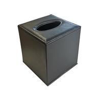 OSCO Faux Leather Tissue Box - Black
