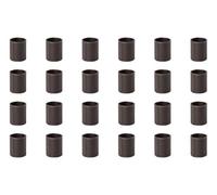 Osco Brown Faux Leather Pen Pot 24 Pack, Desk Tidy Pencil Holder, Office Organiser, Makeup Brush Holder, Stationery Storage, Cosmetics Pot, Home Office Accessories, Compact Desk Organiser