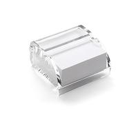 OSCO Clear Acrylic Memo Pad Holder with 400 Sheets | Desk Idea Pad | Message Taking | Note Dispenser | H6.4 x W12 x D11 cm |