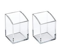 OSCO Clear Acrylic Square Pen Pot, APP-2 (Pack of 2)