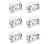 OSCO Clear Acrylic Two Hole Punch | 6 Pack | 12 Sheet Capacity | Transparent | H6 x W11 x D6.3 cm |