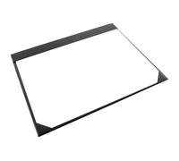 OSCO Faux Leather A3 Desk Mat, Writing Pad & Desk Protector (44×31.3 cm) with 10 Sheets White Paper, Stain Resistant, Wipe-Clean Surface, Felt Underside for Office & Home Desks, Black