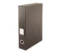 Osco Faux Leather Box File - Brown BPUBF1