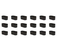 OSCO Faux Leather Desk Organiser with Drawer, Office Desk Tidy, Pen Holder, Makeup Container, Pencil Storage, Stationery Caddy with 6 Compartments, H10 x W23 x D12 cm, 18-Pack, Graphite