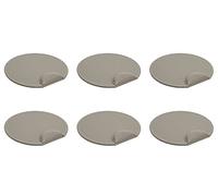 OSCO Faux Leather Mouse Pad with Wrist Support, Non-Slip Base & Smooth Tracking Surface, Durable Stain-Resistant Desk Mat, H2 × W25 × D24 cm, Grey, 6 Pack