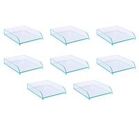 OSCO Glass Look Acrylic Stacking Letter Tray (Pack of 8)