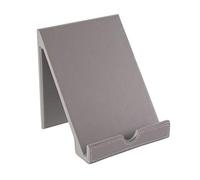 OSCO Grey Faux Leather Tablet Holder | iPad Holder | Phone Stand | Book Support | Document Mount | H18 x W16 x D14.5 cm