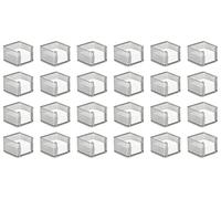 OSCO Silver Wiremesh Memo Pad Holder with 400 Sheets | 24 Pack | Desk Idea Pad | Message Taking | Note Dispenser | H8 x W10.5 x D11 cm |