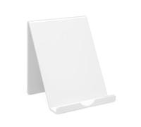 OSCO High Gloss White Plastic Tablet Holder | iPad Holder | Phone Stand | Book Support | Document Mount | H18 x W16 x D14 cm