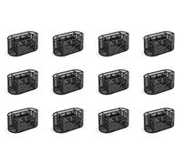 OSCO Wire-Mesh Desk Organiser with Drawer - 8 Compartment Metal Mesh Desk Tidy & Office Storage Pen Holder for Home, Office, Study, Rulers, Scissors, Smartphone - 12 Pack, Black