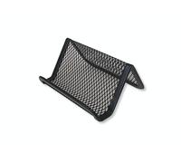 Osco Wiremesh Business Card Holder Desk Stand, Metal Mesh Business Cards Organiser for Office & Reception, Compact Mesh Card Display Holder, Black (4.4x9.6x7.2 cm)